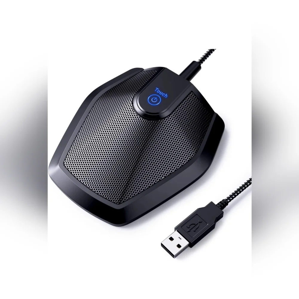 TONOR G11 Conference USB Microphone Omnidirectional Condenser PC Mic, Black. The